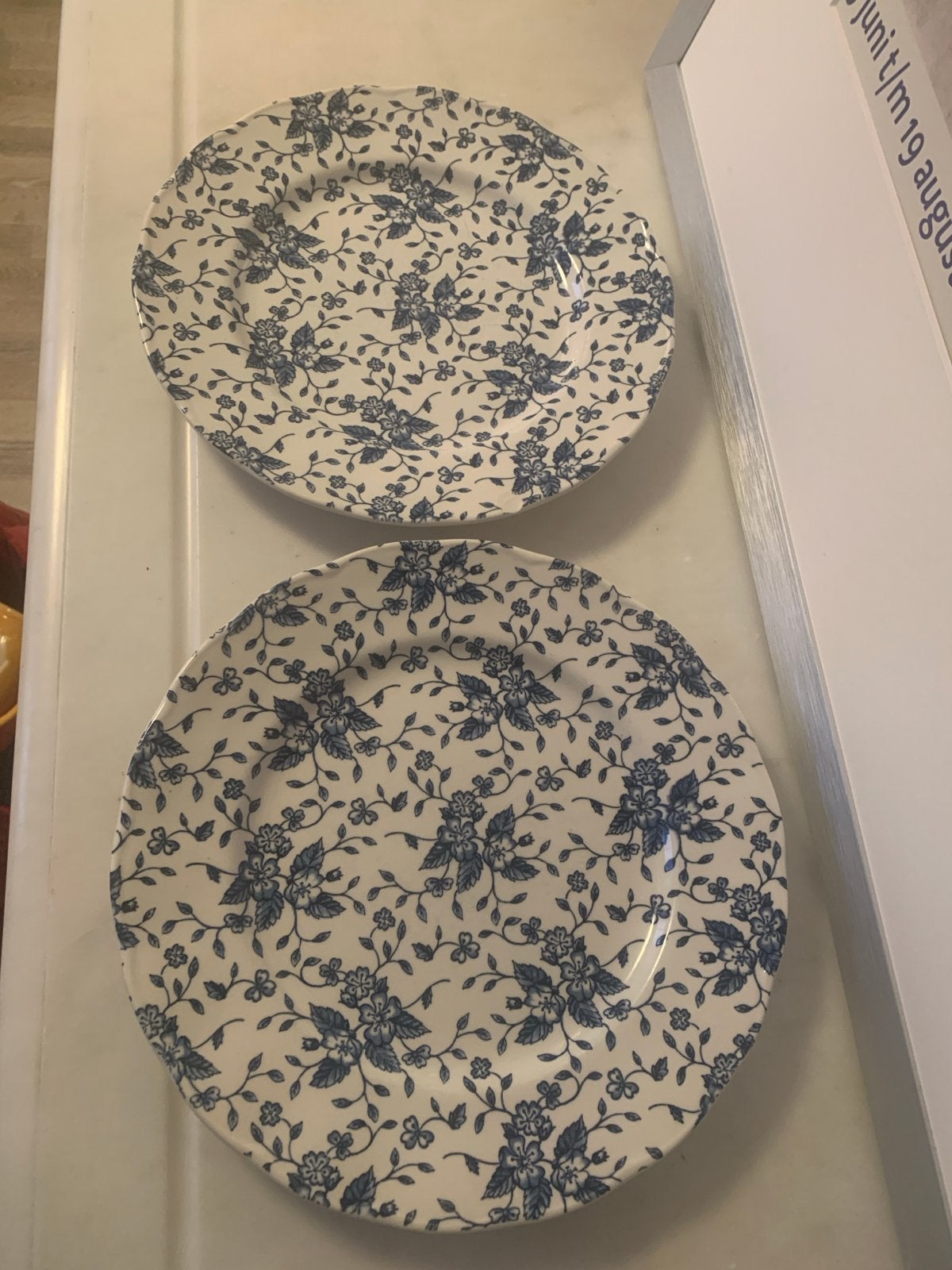 Twee Royal Tudor Bouquet borden - zo goed als nieuw, Overige merken, Ophalen of Verzenden, Zo goed als nieuw, Bord(en)