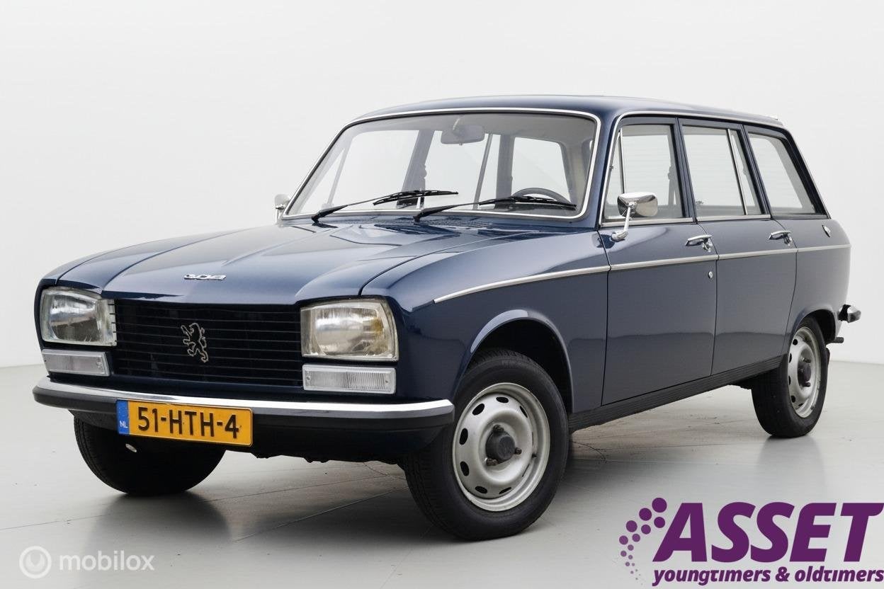 Peugeot 304 1.3 GL Break | mooie oldtimer in originele staat, Blauw, Handgeschakeld, Radio, Blauw