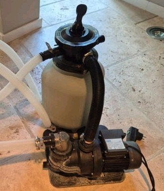 Zandfilter met pomp AquaForte RD360 - Zwembadfilter, Ophalen, Gebruikt, Zwembadpomp