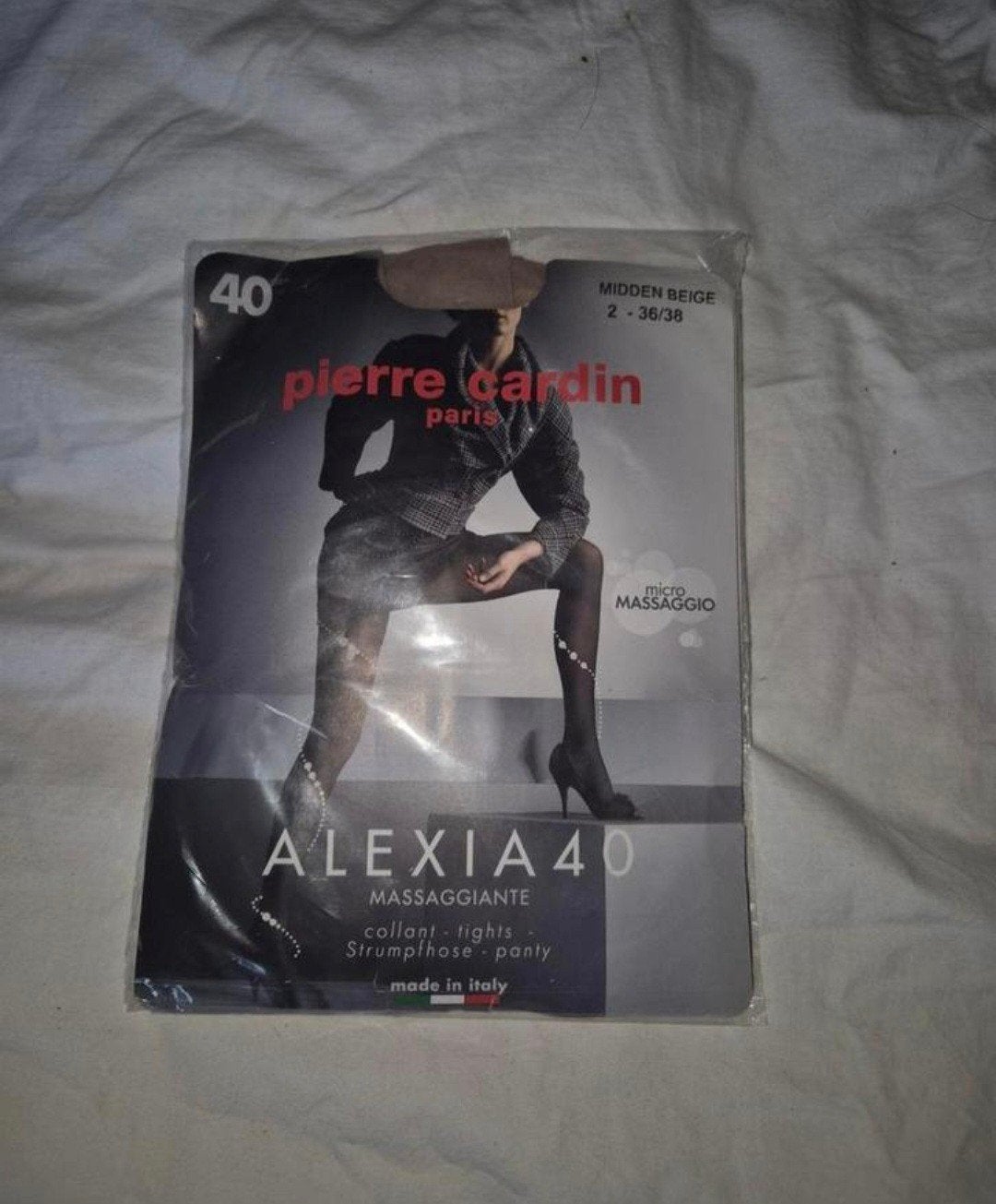 Pierre Cardin Alexia 40 den panty - Midden Beige, Maat 36/38 (S), Beige, Nieuw, Ophalen of Verzenden