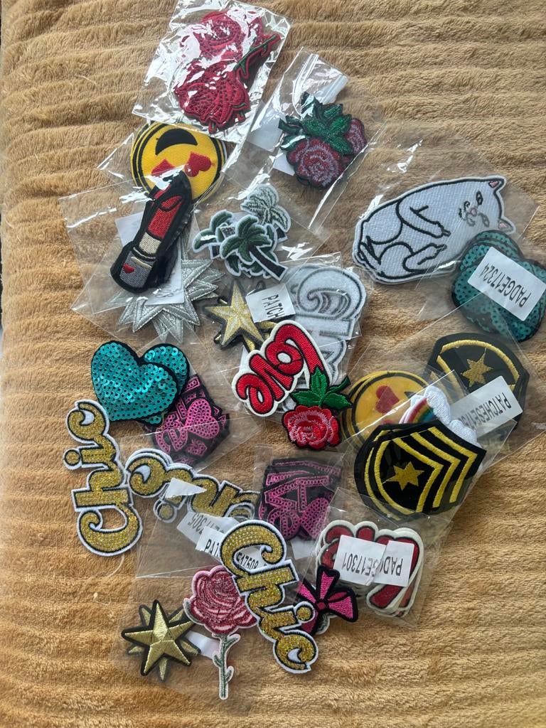 Diverse Opnaai Stickers voor Kleding - Nieuw, Hobby en Vrije tijd, Ophalen of Verzenden, Nieuw, Meerdere plaatjes