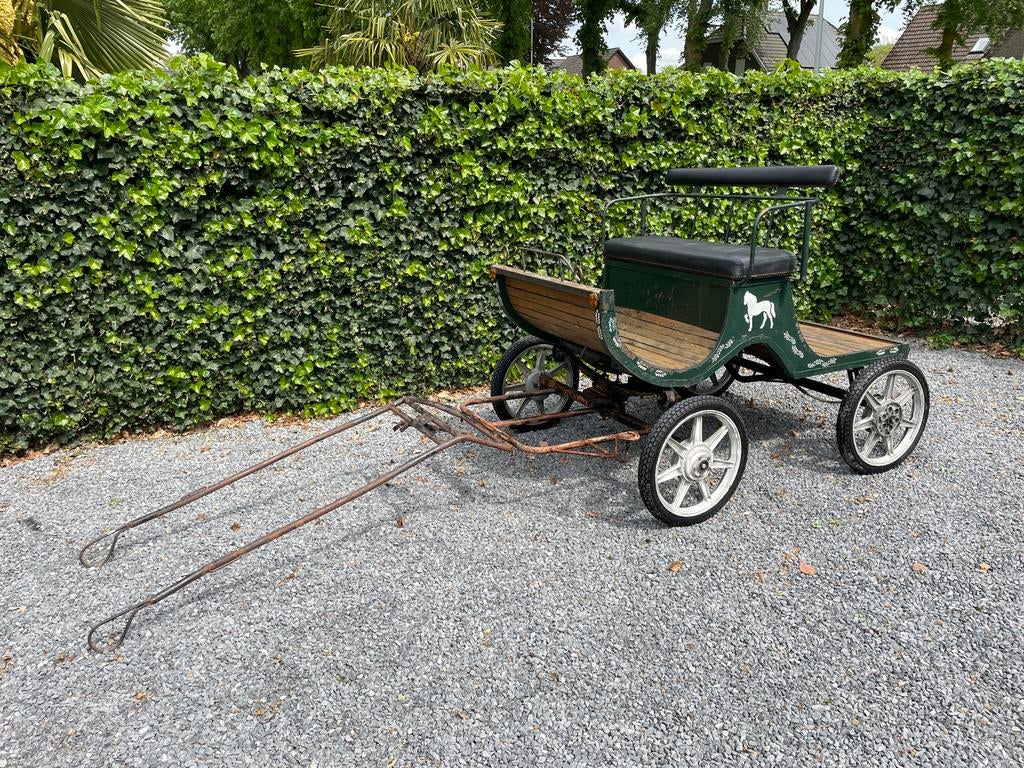 Ponywagen menwagen, Ophalen, Gebruikt