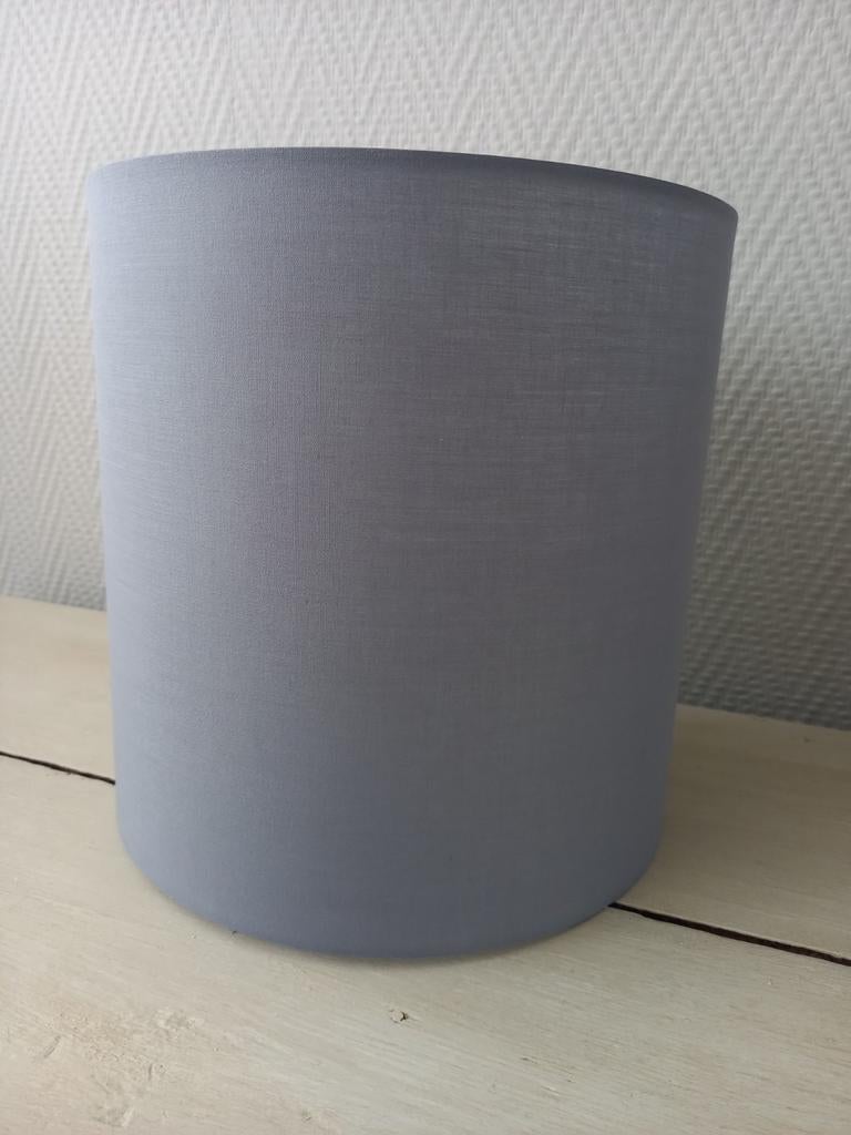 Grijze lampenkap ø28cm, 28,5cm hoog, grote fitting, Ophalen of Verzenden