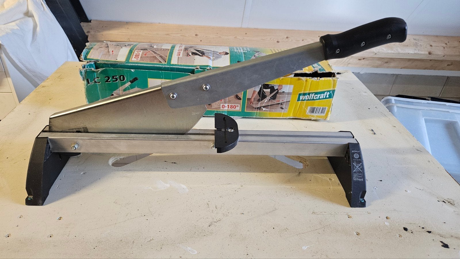 Wolfcraft LC250 laminaatsnijder - Gebruikt, goede staat, Ophalen of Verzenden, Zo goed als nieuw, Wolfcraft