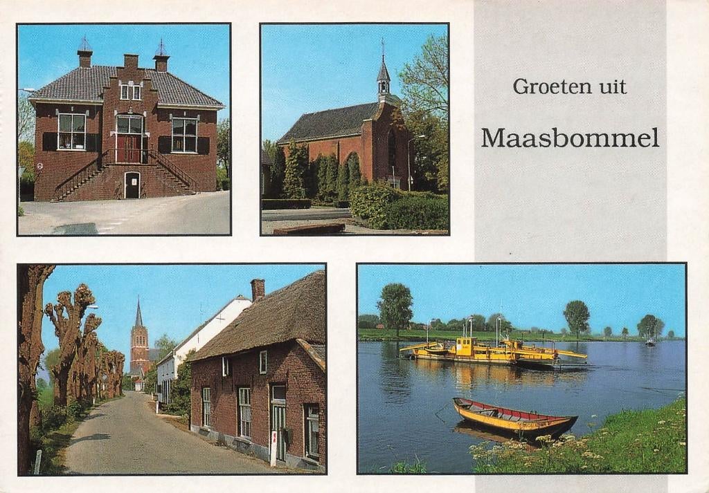 Groeten uit Maasbommel, Ophalen of Verzenden, 1980 tot heden, Ongelopen, Gelderland