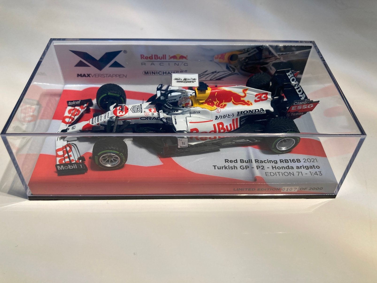 Max Verstappen rb16b turkish gp 2021, Ophalen of Verzenden, Nieuw, Formule 1