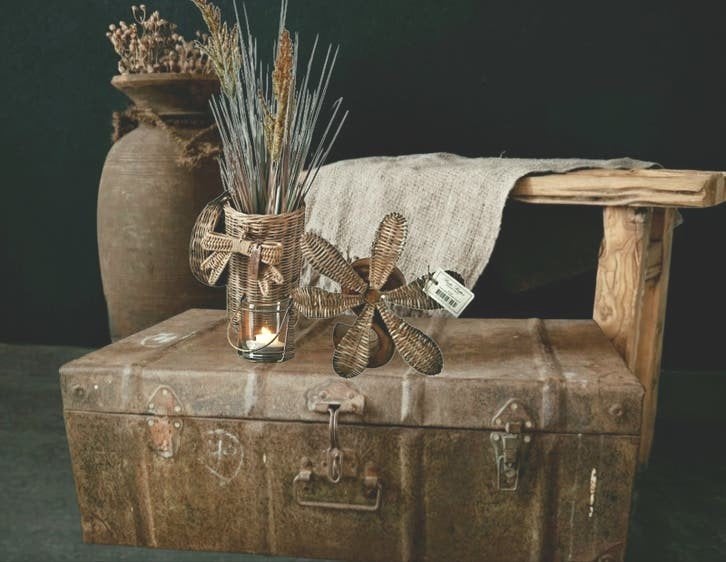 Compleet rivièra maison rustic rattan set ( 6 delig ), Huis en Inrichting, Woonaccessoires | Overige, Zo goed als nieuw, Ophalen of Verzenden