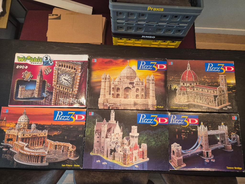 3D puzzels MB Puzz3D, Ophalen of Verzenden, 500 t/m 1500 stukjes, Zo goed als nieuw, Rubik's of 3D-puzzel