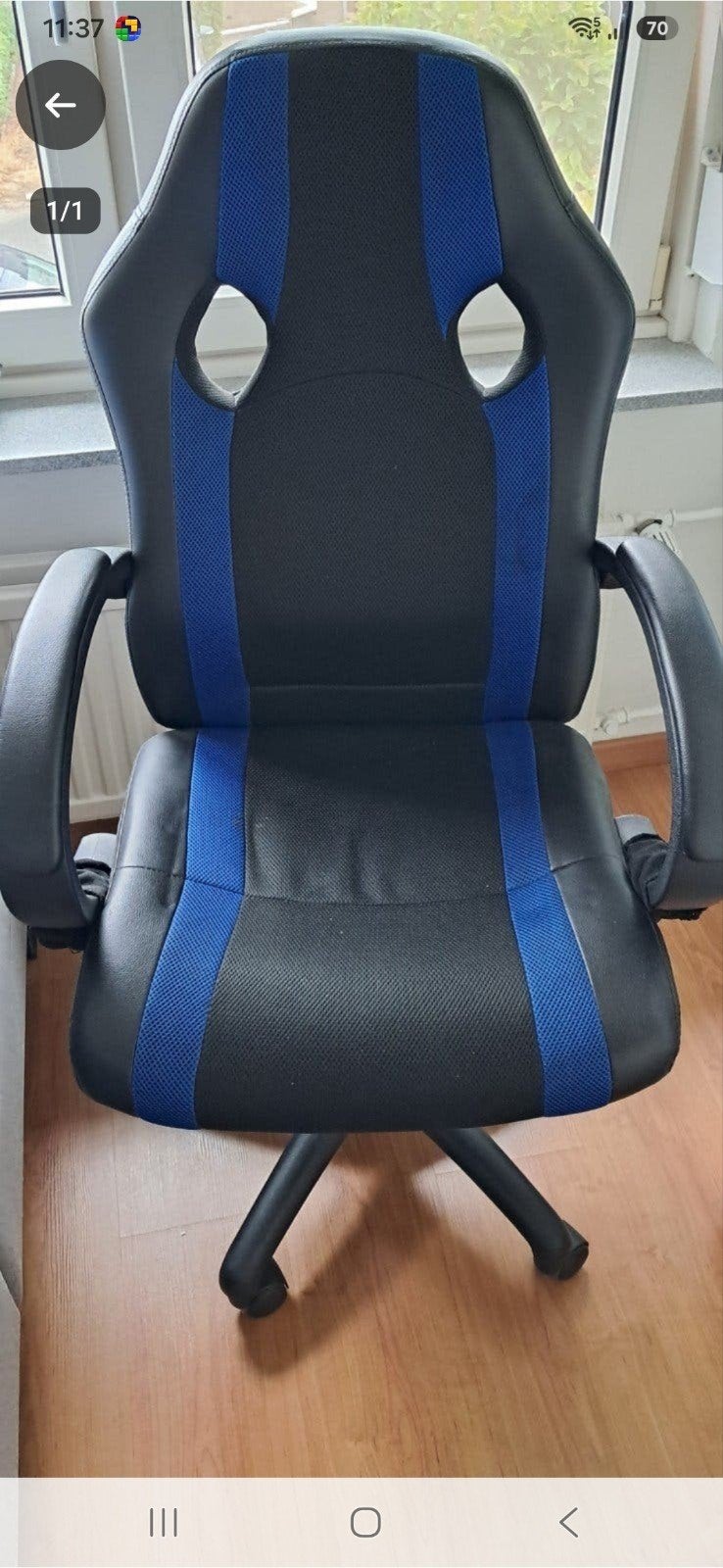 game stoel, Ophalen, Zo goed als nieuw, Zwart