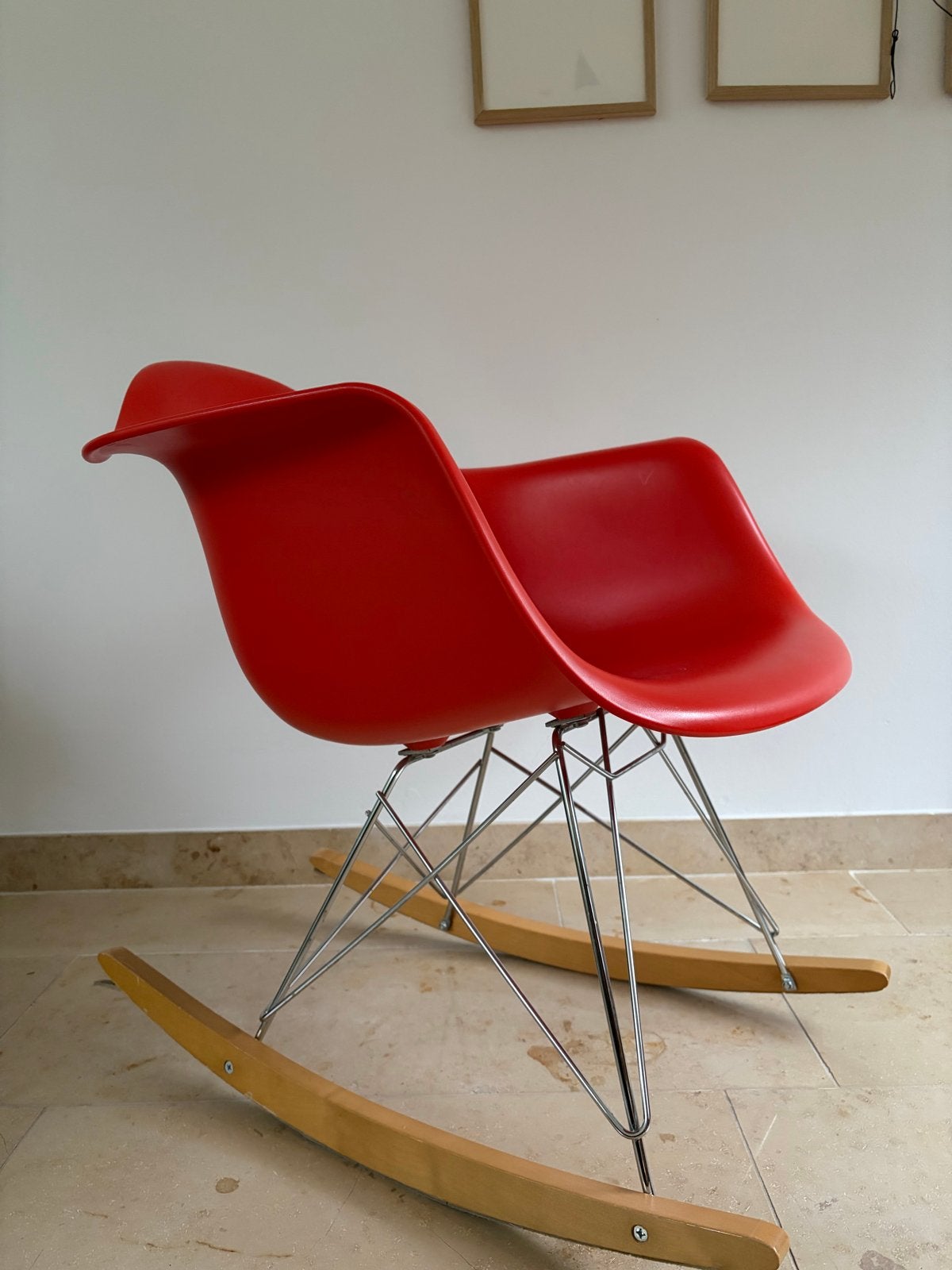 Vitra RAR Schommelstoel - Oranje Eames Plastic Armchair, Ophalen, Kunststof, Zo goed als nieuw, Eén