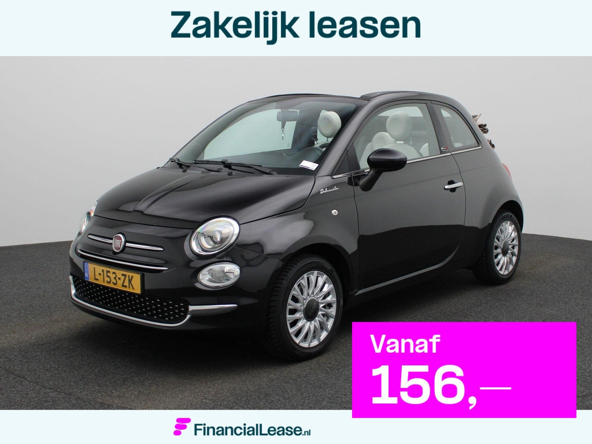 Fiat 500 C 1.0 Hybrid Dolcevita | Wordt Verwacht | Apple Car, Voorwielaandrijving, 12 maanden, Stof, 4 stoelen