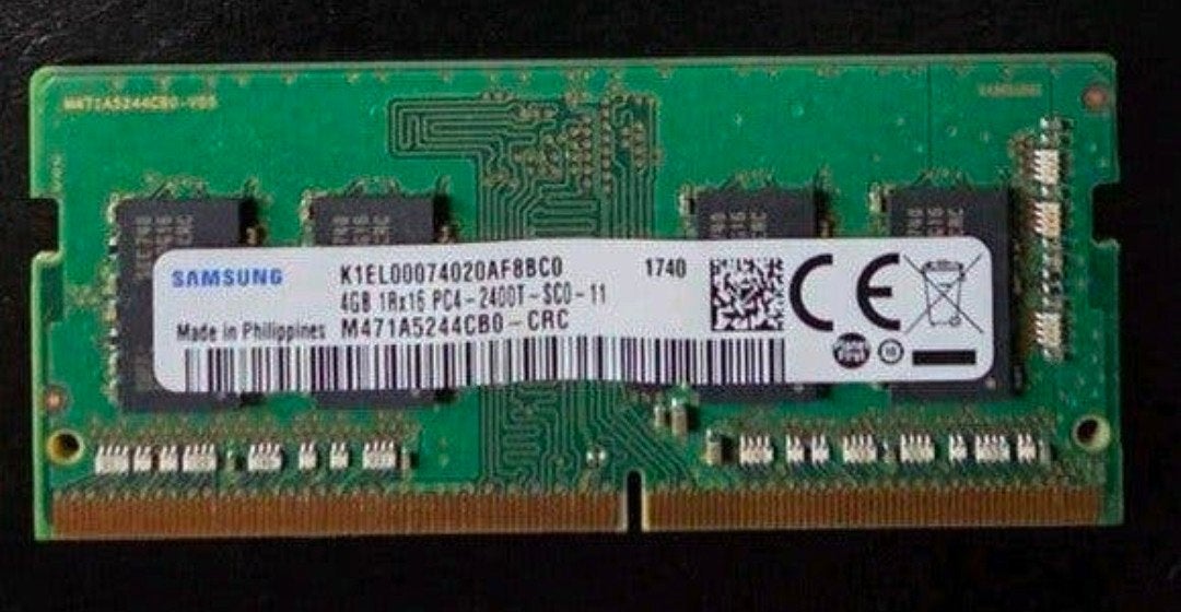 Samsung 4GB DDR4 RAM PC4-2400T SODIMM Laptop Geheugen, Gebruikt, DDR4, Ophalen of Verzenden, Laptop