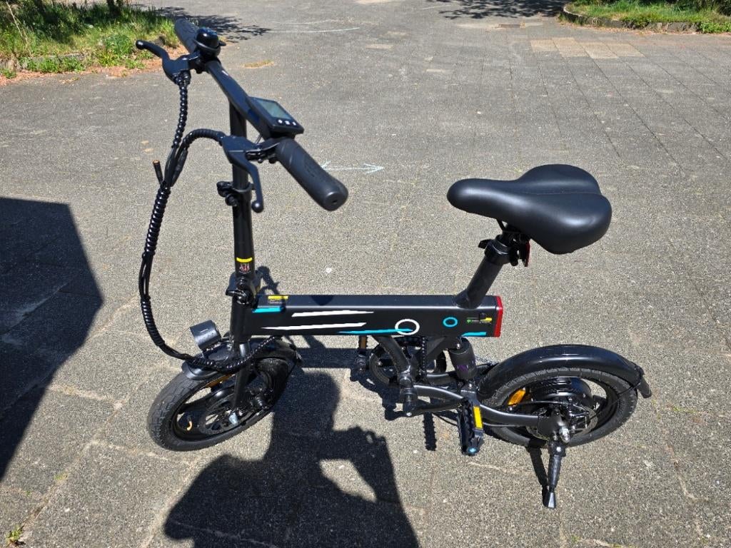 Elektrische Vouwfiets - iScooter EB1, 14 tot 16 inch, Nieuw, Deels opvouwbaar, Schijfrem