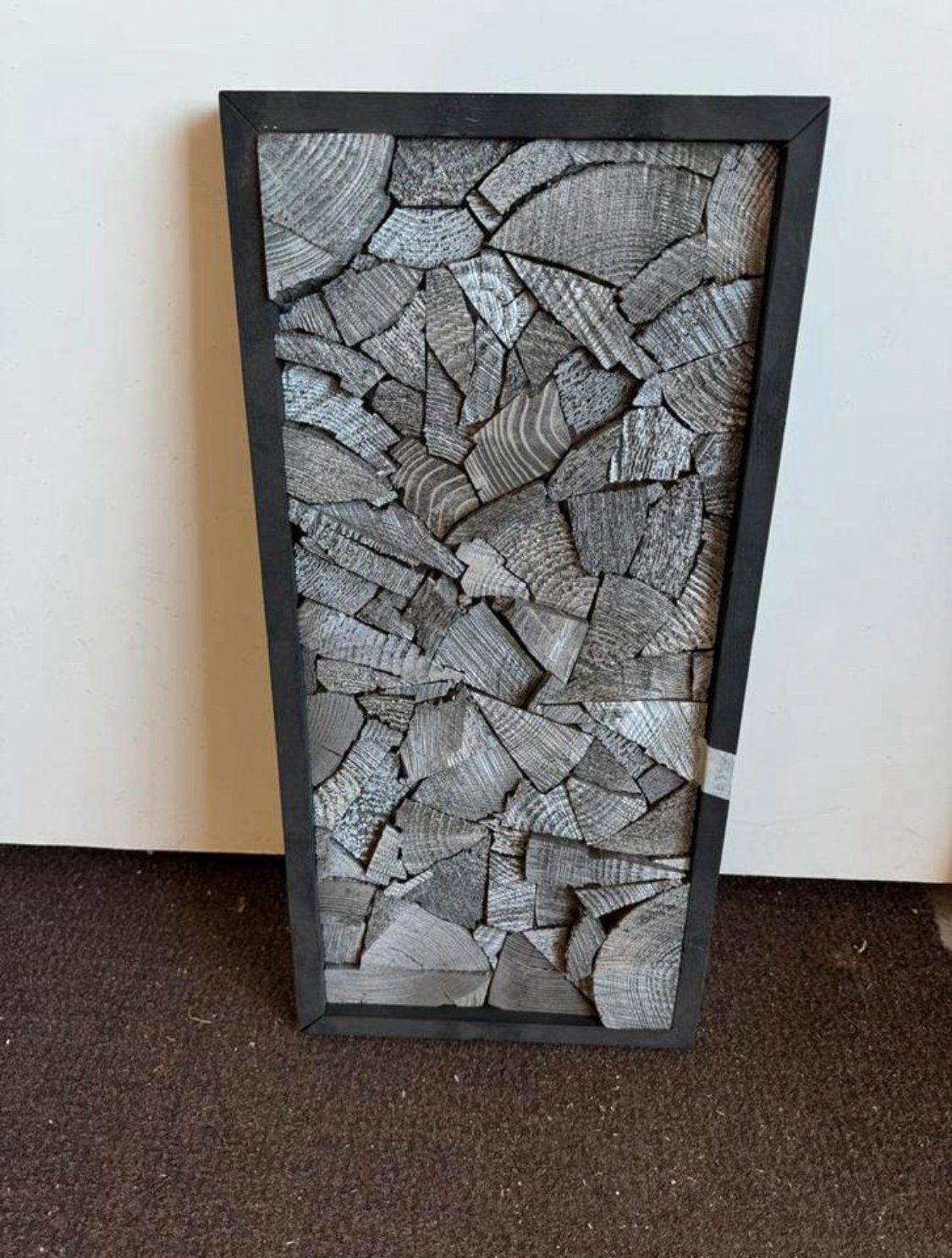 Zilver gespoten houten wand kunst, Antiek en Kunst, Kunst | Beelden en Houtsnijwerken, Zilver, Ophalen of Verzenden, Wanddecoratie