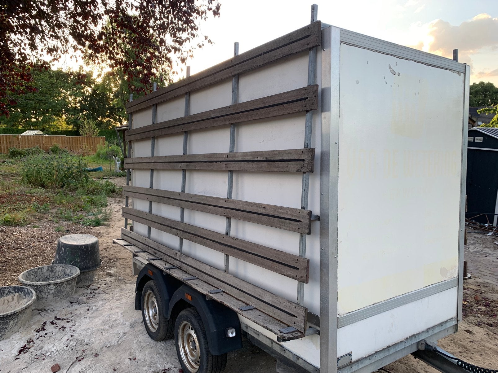 Framewerk glaskar hekwerk kar binnenkant en buitenkant, Ophalen of Verzenden, Zo goed als nieuw