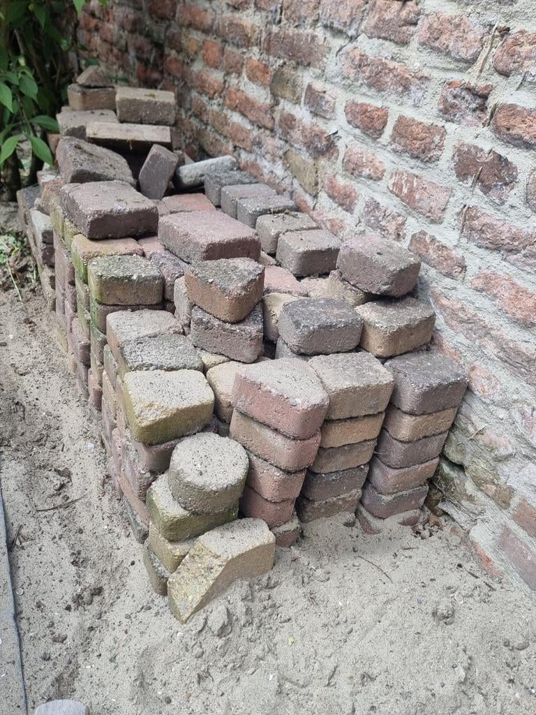 Partij stenen verschillende maten, Ophalen, Gebruikt, Klinkers, 5 tot 10 m²