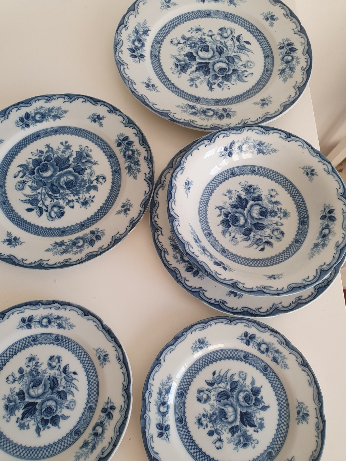 Vintage, Blue Rose fine China uit jaren 50, Ophalen of Verzenden