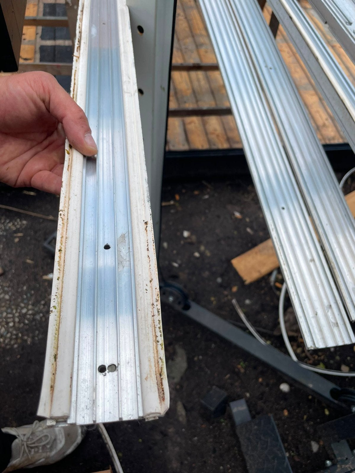 Kanaalplaten rubber 58meter en restprofielen 40cm, Overige materialen, Overige kleuren, Overige typen, Ophalen of Verzenden