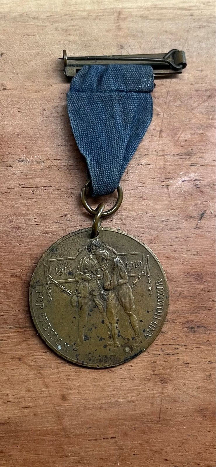 Britse Oorlogsmedaille 1914-1919 - Koning George V, Ophalen of Verzenden, Brons, Buitenland