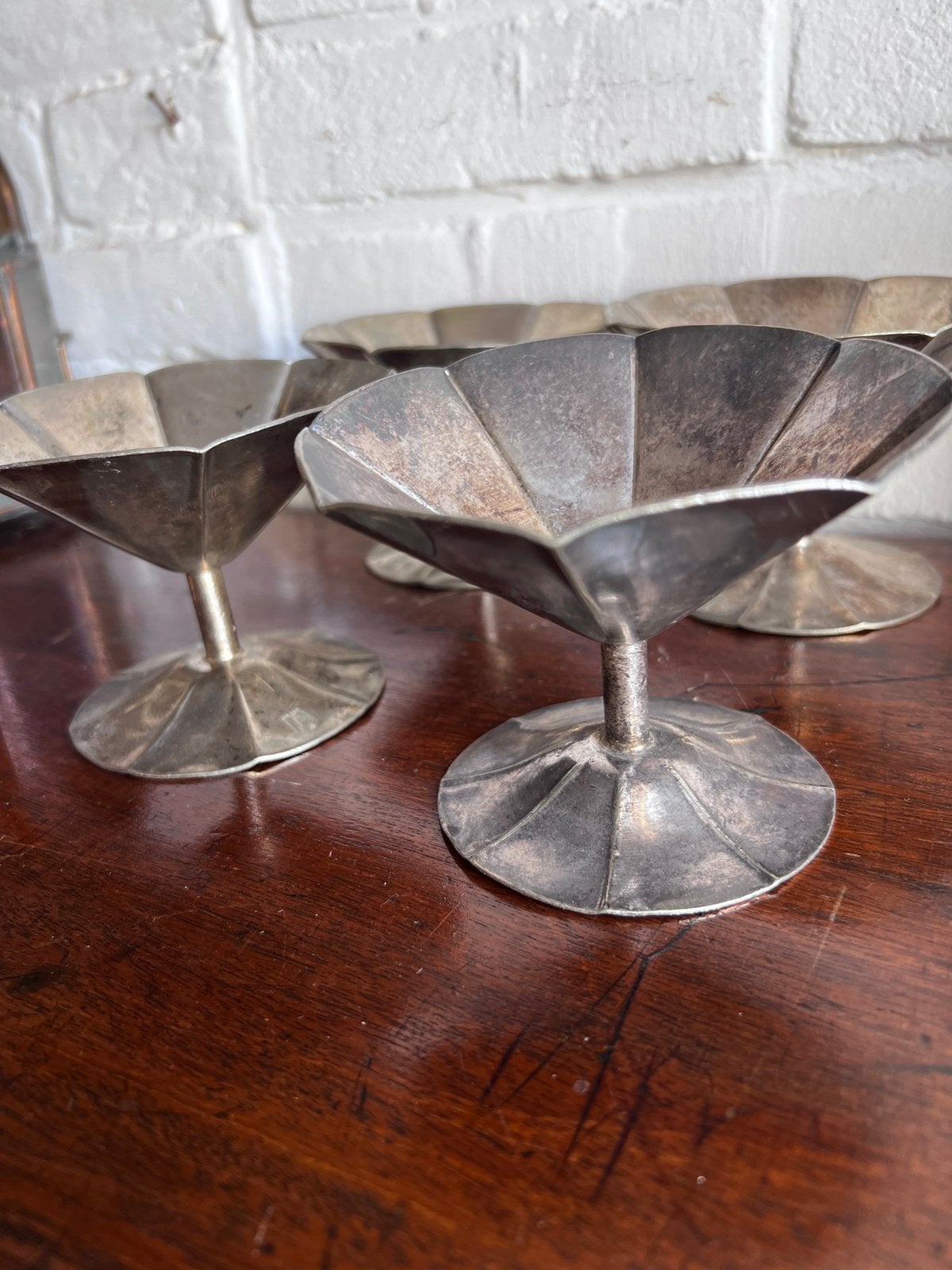 4 sola coupes ijscoupes vintage verzilverd