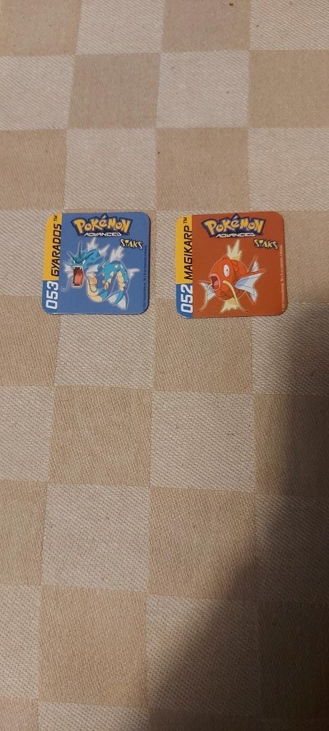 pokemon magneten panini staks Magikarp Gyarados, Ophalen of Verzenden, Nieuw, Overige typen