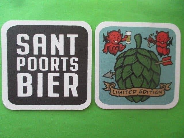 bierviltje Nederland 7-8 santpoortsbier, Ophalen of Verzenden, Nieuw, Viltje(s), Overige merken