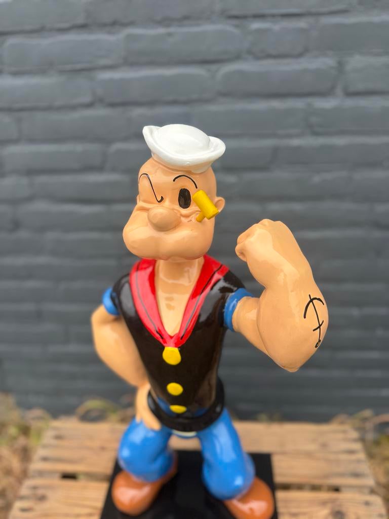 Groot Beeld van Popeye de Zeeman - Kleurrijk en Decoratief, Verzamelen, Ophalen, Beeldje of Figuurtje, ., Overige figuren