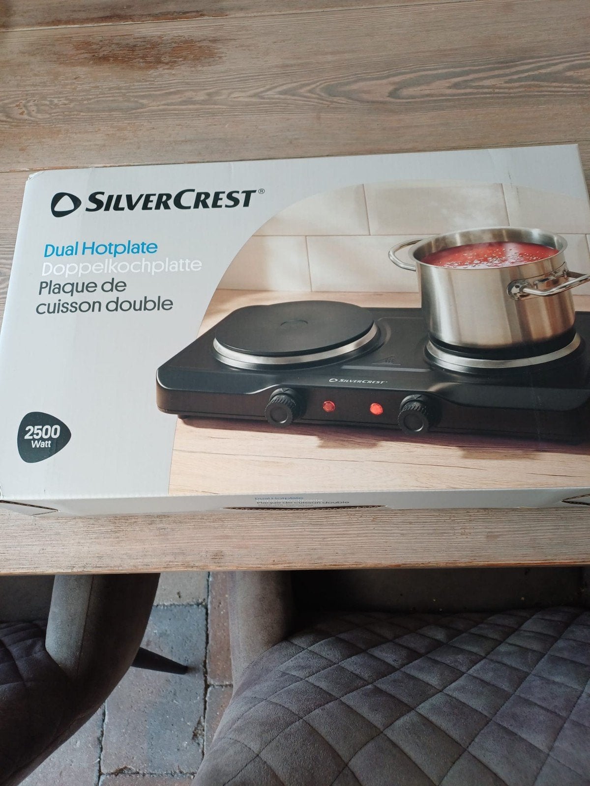 Silvercrest Dubbele Kookplaat 2500W, Ophalen