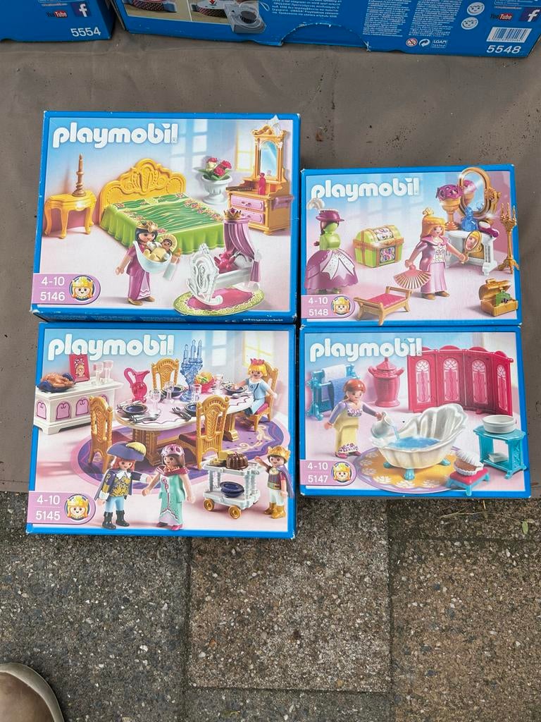 Playmobil Prinsessen Kasteel Sets - 4 Nieuwe Dozen!, Ophalen of Verzenden, Nieuw, Meisje