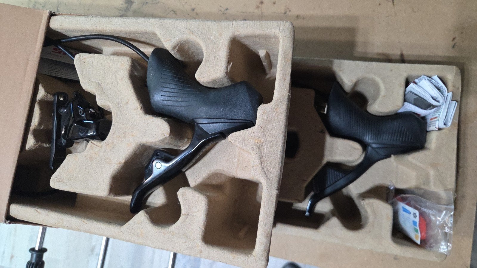 Sram Rival Axs schakel/remhendels en remklauwen incl leiding, Fietsen en Brommers, Fietsonderdelen, Remmen, Gebruikt, Ophalen of Verzenden
