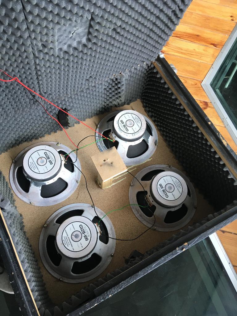4x12 speakerkast met 4 x Celestion G12h-100 (400! watt), Ophalen, Gebruikt, Gitaar, 100 watt of meer