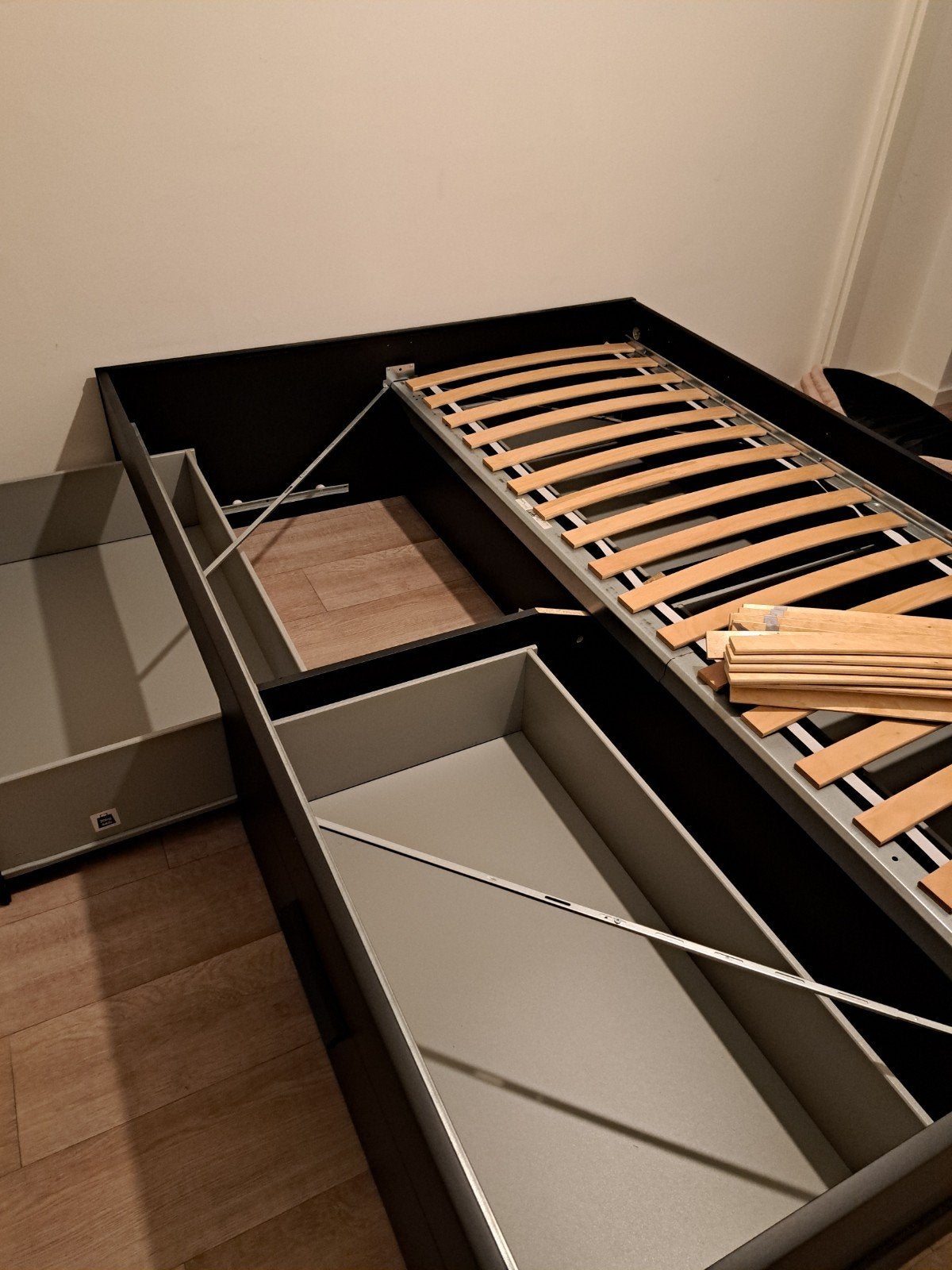Ikea bed 140x200 met 4 lades, Huis en Inrichting, Ophalen, Gebruikt, Tweepersoons, 140 cm