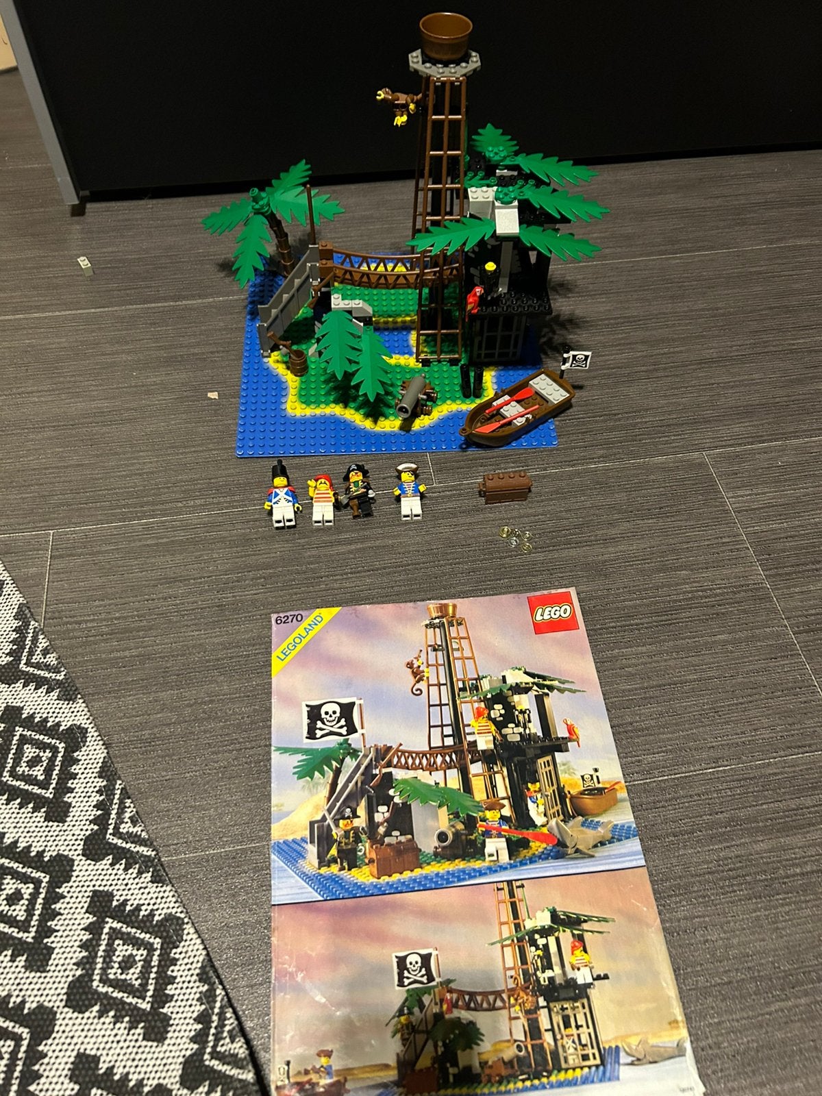Lego piraten partij, Inclusief instructies, Lego, Zo goed als nieuw, Complete set