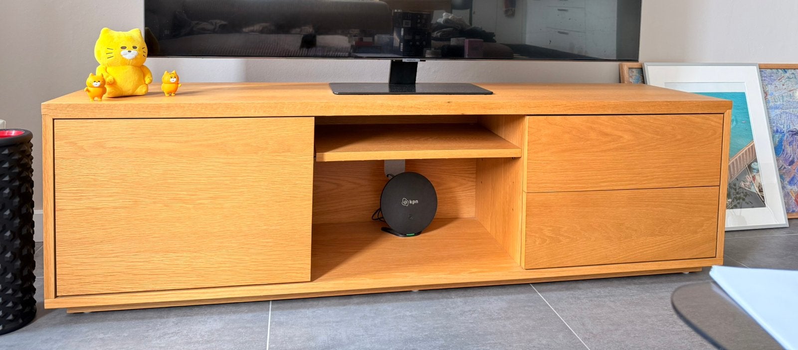 Kave Home Abilen TV Stand, Huis en Inrichting, 100 tot 150 cm, Contemporary, Scandinavian, and Japandi, Ophalen of Verzenden, Zo goed als nieuw