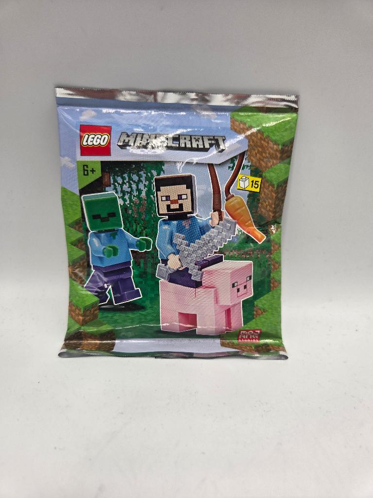 Lego Minecraft 662101 Steve, Zombie and Pig foil pack, Compleet, Minecraft, Lego, Nieuw