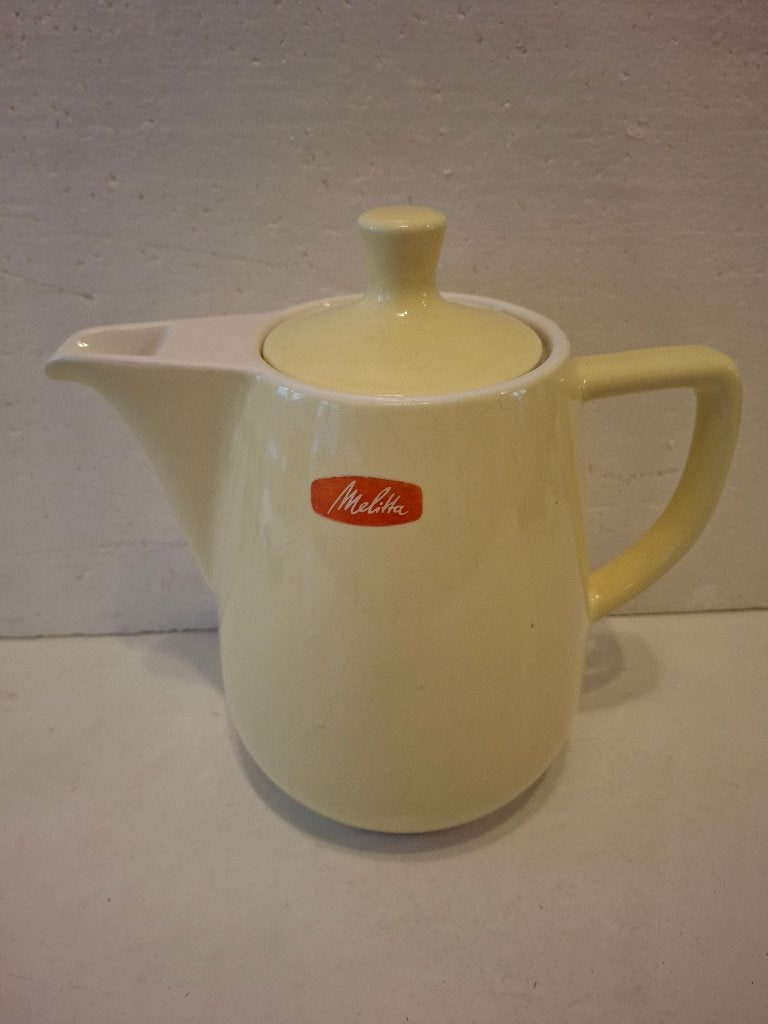 Melitta - mooie pastel gele (koffie) kan - inhoud 1,5 liter, Antiek en Kunst, Antiek | Servies los, Ophalen of Verzenden