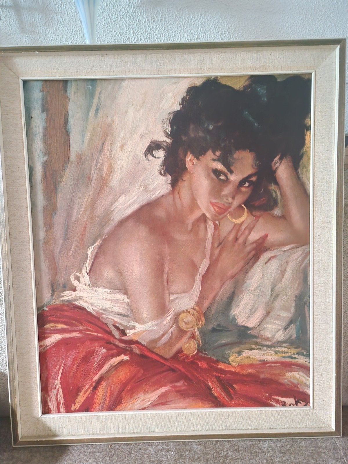 Schilderij van een vrouw, gesigneerd 'Roka  (Charles Roka)', Ophalen of Verzenden