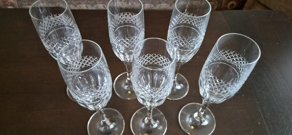 Verzameling kristallen glazen (wijn, borrel, frisdrank), Ophalen