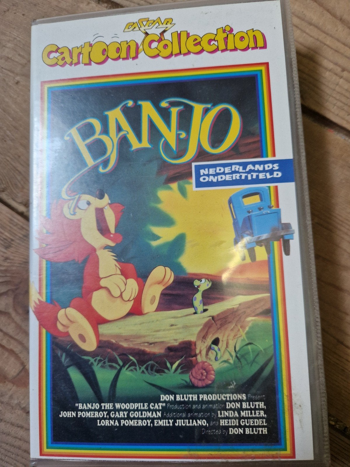 banjo the woodpilecat don bluth woodpile cat vhs tape band, Cd's en Dvd's, Ophalen of Verzenden