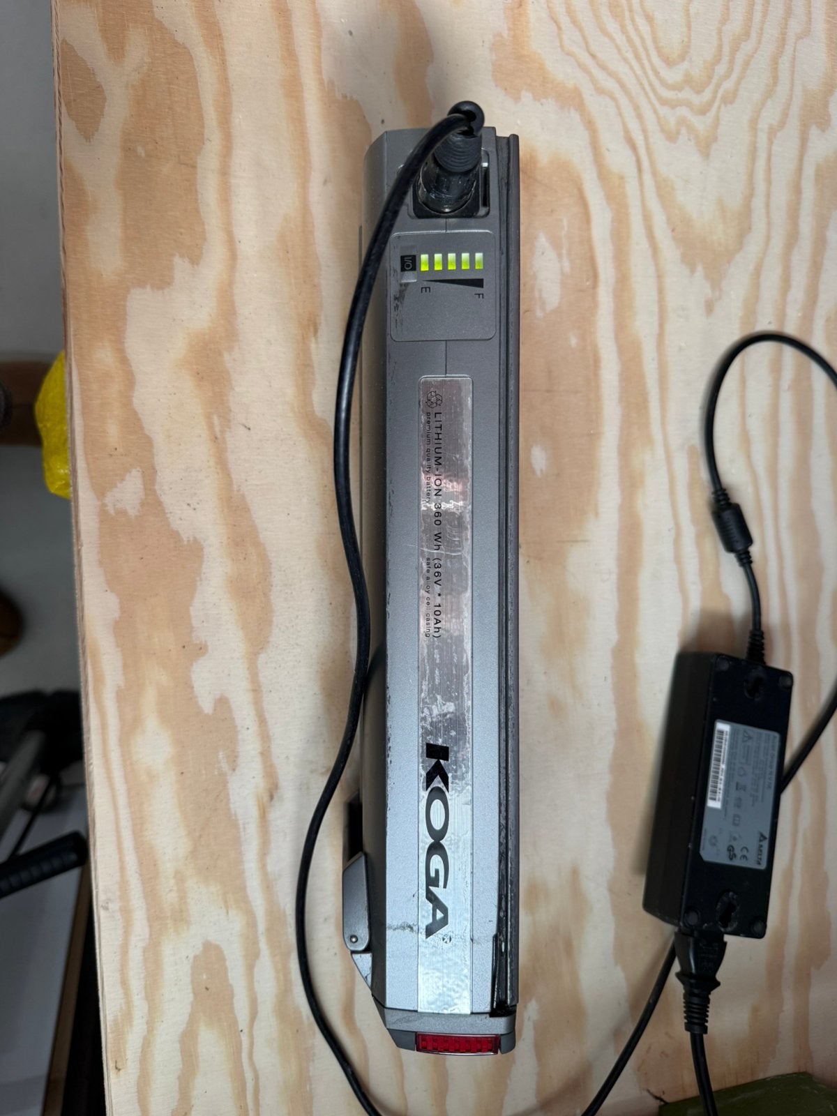 360Wh (36v 10Ah) fietsaccu Koga, Ophalen, Gebruikt