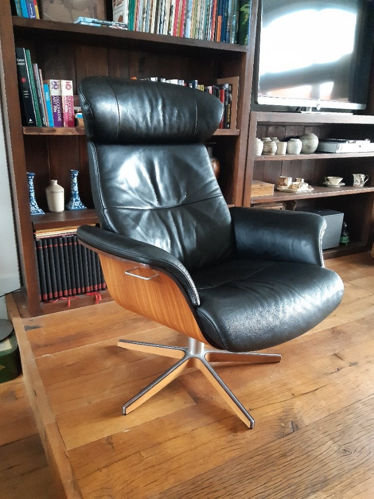 Conform Time Out Relax fauteuil  Jan Aamodt  Eames style, Huis en Inrichting, Fauteuils, Ophalen, Gebruikt, Minder dan 75 cm, 75 tot 100 cm