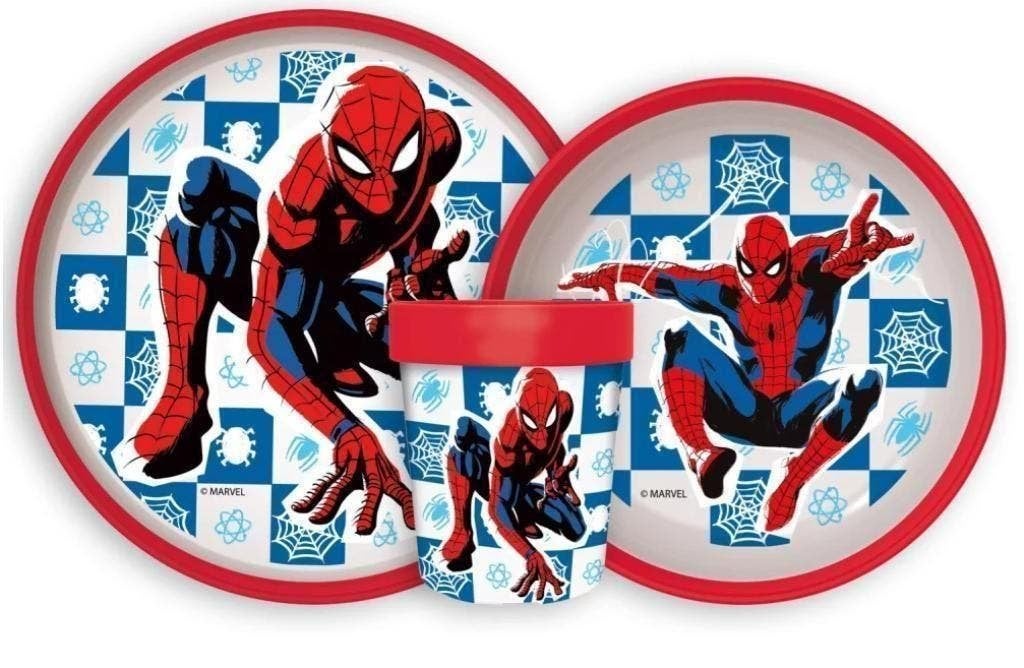 Spiderman Kinderservies - Magnetron - Marvel, Nieuw, Ophalen of Verzenden, Nvt, Nvt