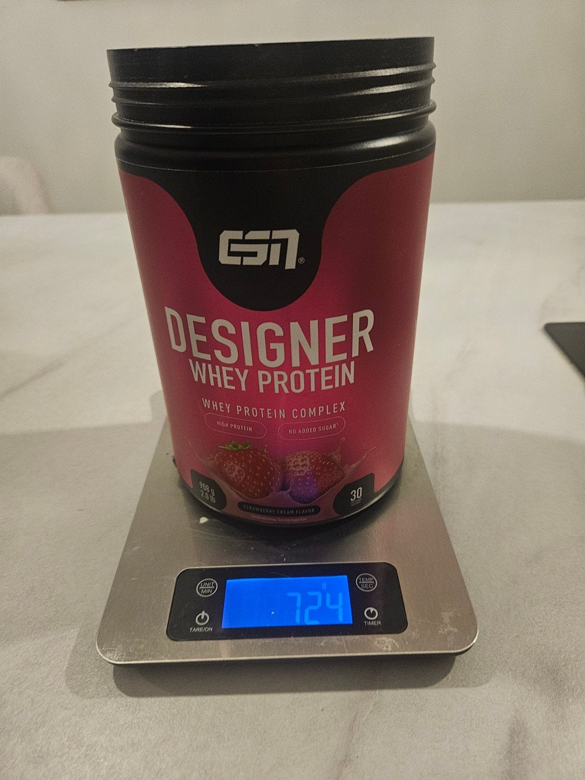 ESN Designer Whey Protein Strawberry Cream - 724g, Ophalen of Verzenden