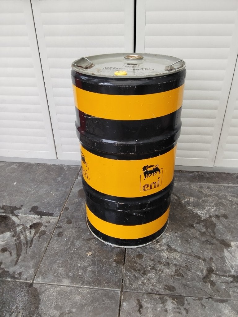 Olievat 60 liter Eni, Tuin en Terras, Ophalen, Gebruikt