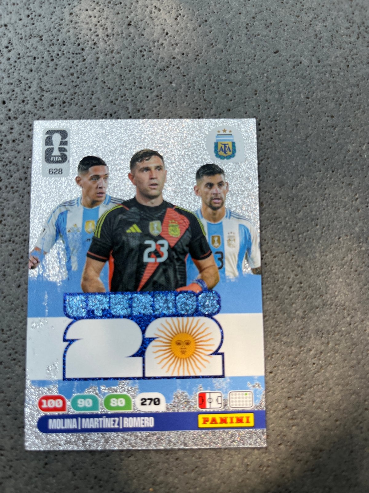 FIFA World Cup 2022 Adrenalyn XL Kaart - Molina, Martinez, R, Ophalen of Verzenden, Zo goed als nieuw, Buitenlandse clubs, Spelerskaart