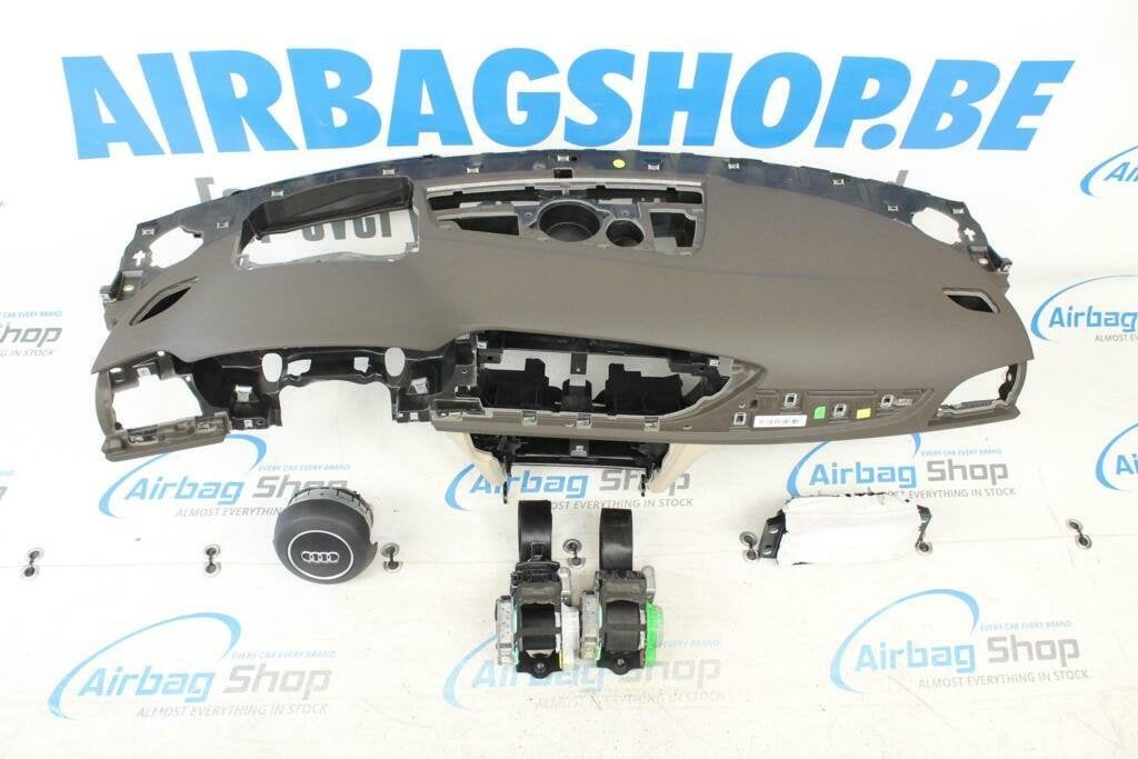 Airbag set – Dashboard bruin beige HUD Audi A6 4G, Gebruikt, Ophalen of Verzenden