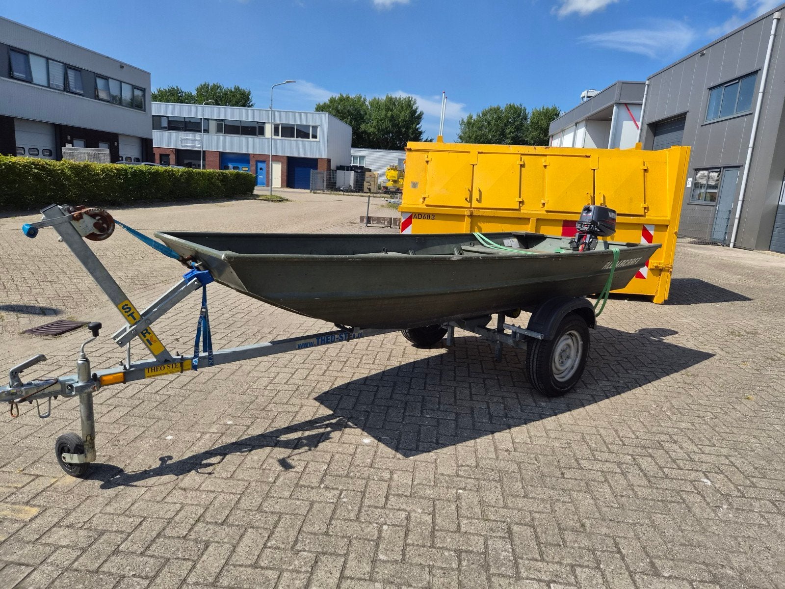 Pladbodem 360, Ophalen, Aluminium, Trailer, Buitenboordmotor