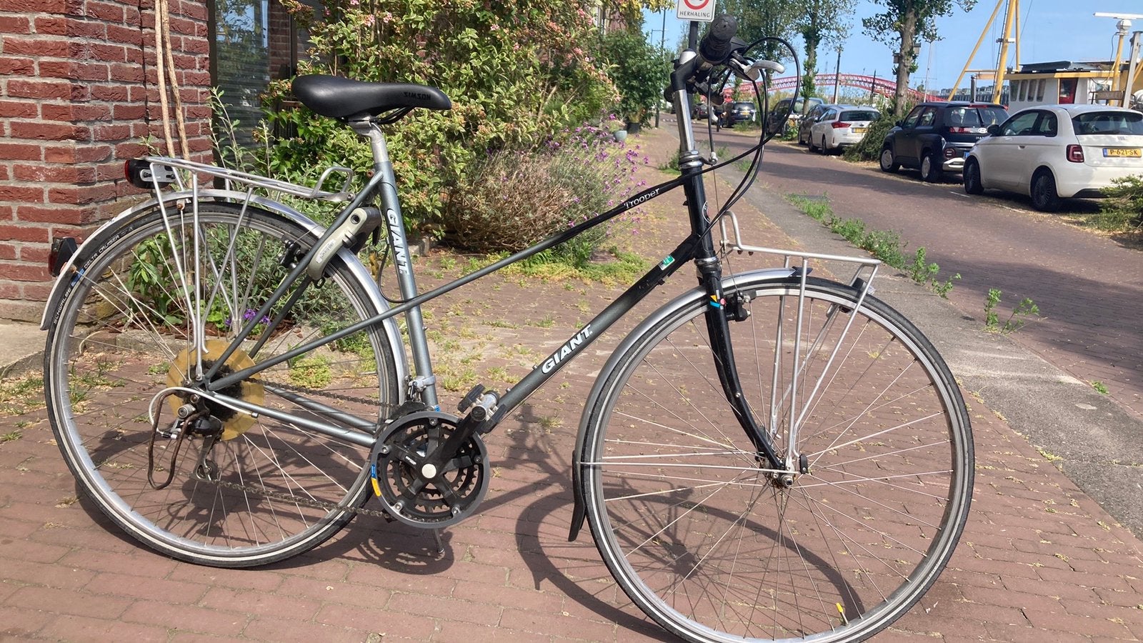 Giant Trooper sportieve fiets 54 cm framemaat, Velgrem, Giant Lelystad, Versnellingen, Giant