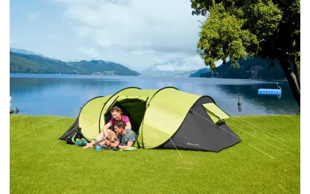 Berger Werptent Ponte 4 - Pop-up tent voor 4 personen, Caravans en Kamperen, Tenten, Ophalen, Gebruikt, Tot en met 4