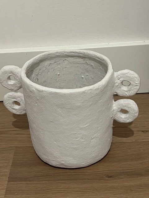 Beige pot van Serax, Huis en Inrichting, Ophalen, Handgemaakt, Beige, Zo goed als nieuw
